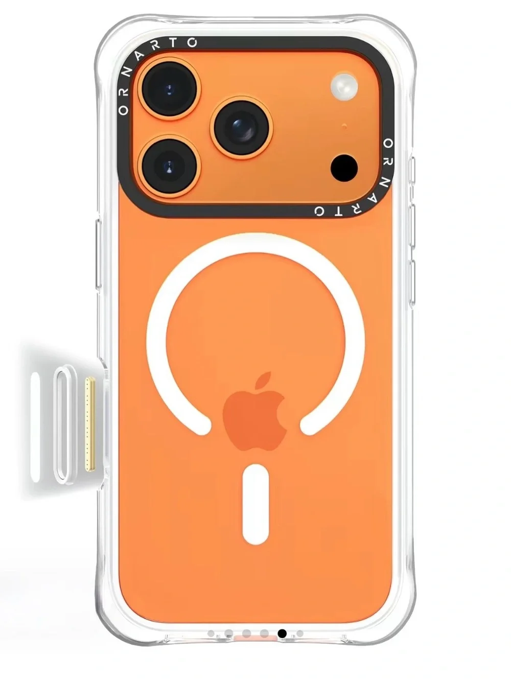 ORNARTO Diamond Air Case for iPhone 17 Pro Max in WHITE